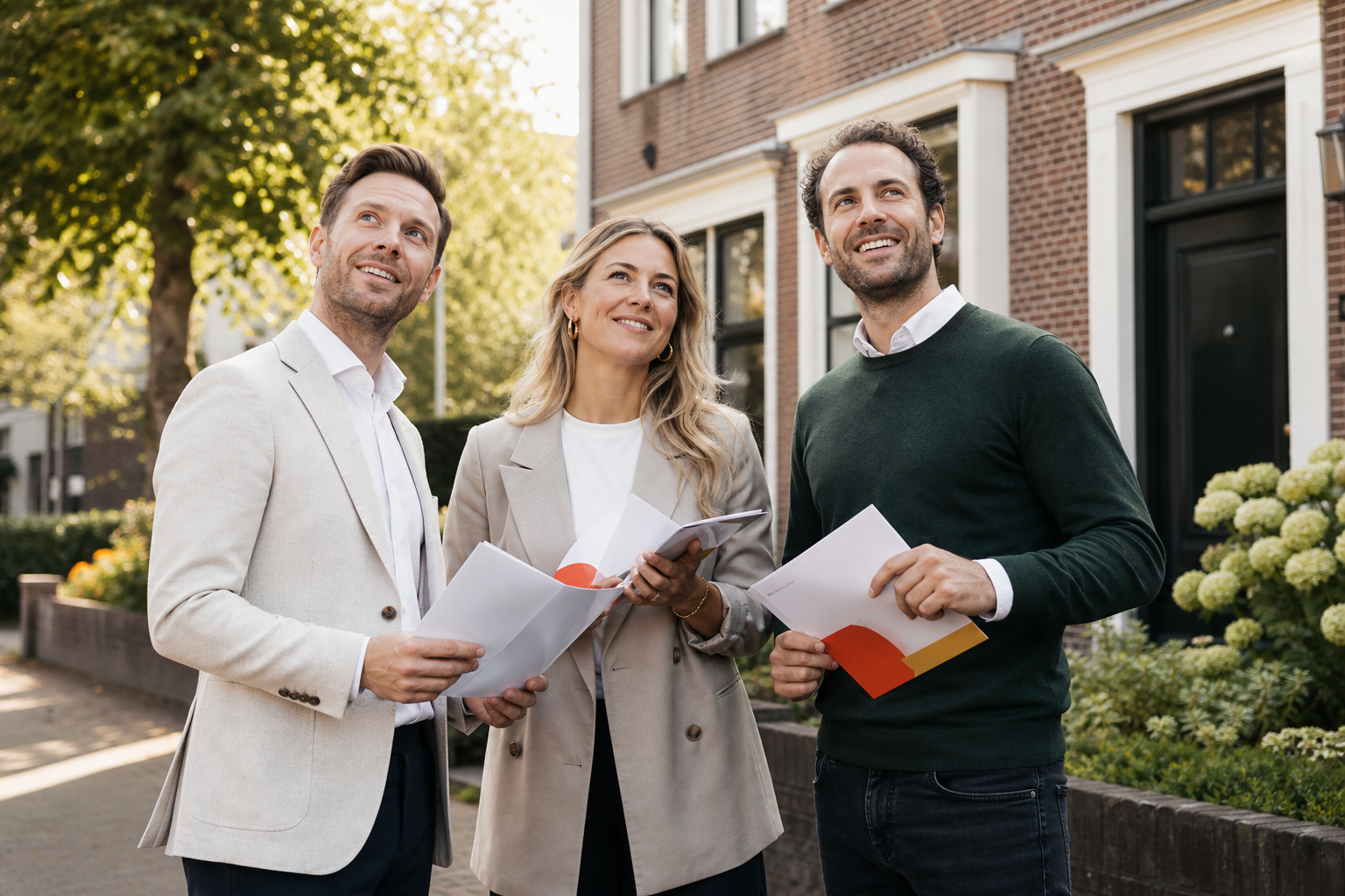 Brochures en enveloppen voor een direct-mailcampagne